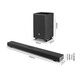 Hivi Hyperspace Echo Wall Soundbar 3.1.2 Channel Dolby Sound Effet Home Theatre Game TV TV Black