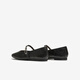 Mejor imagen [Ye Yiqian mismo estilo] 25 Autumn Marizhen Retro BoCh Shaltow Women's Singles Zapatos Bn756cq5 Negro 39