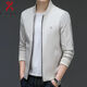 Jinba Men's Clothing Brand New Jacket Men's Jacket Top Spring and Autumn Style Versatile Business Casual Jacket Black M170/88A Navy Blue M (170) 88A
