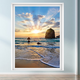 Yonghuan paysage auto-adhésif stickers muraux autocollants portes autocollants muraux chambre chambre belle et chaude fausses fenêtres peinture murale tm12807 extra grande 140x180cm