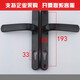 XMSJ铝合金单点门锁断桥铝门锁8525/9230铝合金门平开门把手塑钢锁具 红古铜上下孔185孔距