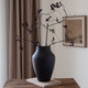 Französische Wasabi -Keramik Vase Japanische Retro Wohnzimmer Blumenarrangement Hydroponische Weiße Utensil Dekorative Ornamente 3897 Wasabi Schwarz