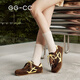GG-CC [Same Model in Zhang Jingyi] Grevil Planet Retro Contrast Color German Training Shoes for Women in Autumn New Casual Shoes G25X5977 Caramel Color Four Seasons Model 37
