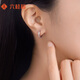 Liuguifu Jewelry Platinum Earrings Women's PT950 Earrings Birthday Gift About 2.90g
