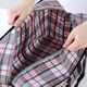 Moving bag woven bag thickened luggage packing bag extra large capacity waterproof quilt portable storage bag black grid fabric 1 piece 20*20cm
