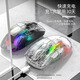 Attack Shark/Attack Shark X2PRO souris sans fil Bluetooth trois modes entièrement transparente bureau maison e-sports souris jeu e-sports grande main csgo poulet mdr contrat intrépide Attack Shark X2PRO blanc transparent avec base de chargement