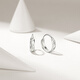 Chao Acer Modern Platinum White Gold Earrings for Women Platinum Earrings Diamond Earrings for Girlfriend Birthday Gift Priced at RMB 160 1.25g One Pair
