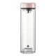 Copa de vidrio Heenor Glass Femenina de doble capa Copa de agua Copa de agua Pequeña capacidad de té de alto valor de alto valor con malla de filtro E-6630-Black-180ml Gift Box Embalaje