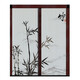 
Sanqihu Chinese-style sliding door living room balcony kitchen partition invisible folding door without punching sliding door A9276 frame grey style