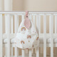 Baby crib hanging bag hanging basket bedside storage bag children multifunctional washable diaper storage bag bedside storage bag leaf rainbow hanging bag (leaf pear-shaped storage bag)