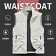 JEEP SPIRIT Jeep Outdoor Casual Quick-Drying Vest Men's Vest Summer Breathable Simple Stand Collar Photography Jacket Black L