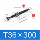 SANQIHU Tornillo trapezoidal de herramientas de tornillo Tornillo Tornillo trapezoidal maquinaria de carpintería de carpintería T de tornillo T juego de tornillo T-Galvanizado T12200