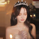 Dingjing Birthday Crown Headband Light Luxury Women's 2025 New Hair Grotto Headband High-end Headwear Birthday Gift for Girlfriend