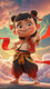 Litian Nezha: The Devil Child's Sea Car Sticker Creative Personality Car Car Animation Electric Car Decoration Sticker Body Sticker Nezha Style 1 Small Size 1585cm
