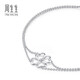 Chow Sang Sang (CHOW SANG SANG) platinum bracelet Pt950 love secret four-leaf clover bracelet for women 89582B 19 cm