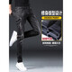 CK jeans men's summer thin slim-fitting small feet ripped beggar pants trendy long pants men's 2025 stretch Uniqt 6636 gray + 306 black 6636 gray + 306 28 two feet one