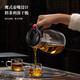 Thickened explosion-proof glass teapot, one-touch filtered tea water separation, elegant teapot, home office tea maker, 1000ml stock type - side pressure, single pot
