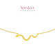 Chow Tai Fook SOINLOVE cute pet zodiac snake spirit snake 18K gold necklace gift 18K gold necklace 40cm