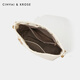 CinvaiKrose official website small c/k bag women's bag 2025 new shoulder bag fashionable diamond bucket bag commuting armpit bag beige white