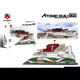 Pinzhixing Building Blocks (PZX) Micro-grain Building Blocks Famous Street Scene Architecture Series Gift Ornaments Education 9923 Notre Dame Cathedral 7380pcs+