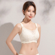 Sous-vêtements à l'épreuve des sangles pour femmes avec de gros seins, petit soutien-gorge de réglage de l'anneau en acier, soutien-gorge en dentelle sexy, fruit vert noir 95d