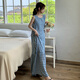 
IOSN 2025 new vest long skirt sexy nightgown long ankle long skirt internet celebrity can be worn with a blouse 8002 sleeveless skirt red polka dot shrink large one size F skirt length 12590-150Jin [Jin equals 0.5 kg]