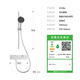 Water Max (Watermax) 3d Massage hydraulique Douche de maison de salle de bain blanc électroplaste