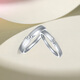 Saturday Fortune (ZLF) PT950 platinum ring for men and women, sparkling sand and bright surface, simple live couple ring, No. 16-4.06g