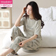 Modal Cotton Women's Pajama Set Summer Comfortable Pure Cotton Short Sleeve Cartoon Trousers Korean Style Home Clothing Can Be Outdoor for Summer Y9721 L (Suggested 95-115Jin [Jin equals 0.5 kg])