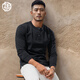 Enlightenment 280G heavy-weight Henley shirt men's long-sleeved T-shirt Henley collar slim-fit pure cotton solid color bottoming shirt for autumn and winter outer wear off-white M (100-130Jin Jin is equal to 0.5 kg)