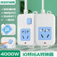 Jingdong Express High-power special plug-in strip 4000W10A/16A home office air conditioning induction cooker socket converter multi-function plug-in wiring board high-power socket without wire 16A/4000W 5-hole with switch