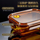 乐扣乐扣玻璃饭盒微波炉加热专用碗上班族带饭便当餐盒水果密封分隔保鲜盒 (三件套装)长三隔1050ml+长700ml