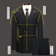 Mushilang retro double-breasted men's suit slim fit business banquet wedding groom and best man two-piece dress