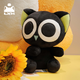 Little Hei War Record Luo Xiaohei Plüschpuppe Emoji Pack Star Eye Doll Anime Spielzeug Geburtstagsgeschenk Grundlegende Position [ca. 21 cm lang]