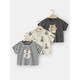 Boe [offizielles Flaggschiff] OCC Jungen kurzärärmig T-Shirt Summer Anzug U15839 Beige 110 cm