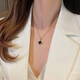
Necklace high-end women's light luxury niche design ins cold style clavicle chain double-sided four-leaf clover washable pendant golden four-leaf flower necklace A0292