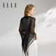 
ELLE tassel knitted small shawl for women in spring and autumn summer air-conditioned room with thin long scarf shoulder vest cardigan