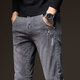 Yalu jeans men's spring and autumn straight loose elastic business casual trousers men's trendy brand versatile men's trousers gray 31