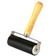YIZHIBI wooden handle printmaking ink roller black glue roller rubber roller brush 6cm/10cm art student student painting pigment ink roller painting rubbing tool glue roller 10cm wooden handle roller 1 single