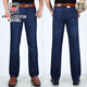 Aemape Apple Jeans Men's Spring, лето и осенний стиль среднего возраста Страж Странство с высокой эластичной повседневной папой Джинсы светлый голубой 5155 34 (2 фута 7 талии)