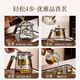 Puqi glass tea water separation cup teapot steaming integrated elegant cup teapot with inner tank filter large capacity tea set
