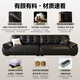 DDC Italian minimalist leather sofa head layer cowhide sofa straight row 3.0M 9224y-06