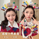 SNQP cute birthday headband female funny happy headwear exaggerated twist stick cartoon photo props headband hat adult beige funny bear twist stick headband one