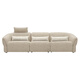 
Lezhibao LAZBOY fabric zero wall function sofa living room multi-person imperial concubine seat Chenille sofa blue star 673 moonlight white-3.19m-large-three-person right electric