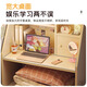 Zuodu dormitory bed table college student dormitory bunk table bed desk lazy table simple bedside table highly recommended cabinet door style maple cherry wood color 80cm