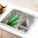 Kohler 304 Edelstahlspülbecken Prolo Single Tank Table Tisch und unten doppelte Küchenbecken Küche Handwasch- und Gemüsebecken 3884 B Kohler Prolo Single Tank + Kohler Tao Eingriff Küche