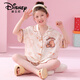 Disney Girls Pyjama Summer Ice Seide Dünne Kurzarmanzug Kinder Mädchen Cartoon niedliche modische mittelgroße und große Kinder Heimkleidung G-6628# Jiyikawa 170 Größe 18 [Höhe 150-155 cm]