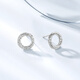 Chao Acer Platinum Earrings for Women PT950 Earrings Circles for Ear Care Exquisite Gift for Girlfriend Priced at RMB 290 One Pair 1.9g