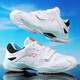 2025 autumn new badminton shoes professional competition good quality breathable badminton shoes couples sports shoes 520 white blue 41
