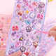 3D three-dimensional relief children's sticker girl nail art landscaping crystal cute cartoon 3-year-old DIY hand account transparent beans covering ugly computer mobile phone case without glue back sticker decoration